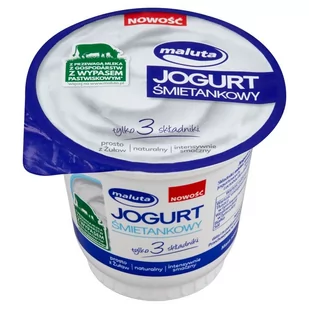 Maluta Jogurt śmietankowy naturalny 220 g - Kefiry, jogurty, maślanki - miniaturka - grafika 1