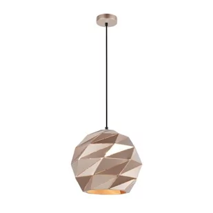 Italux Geometryczna LAMPA wisząca PALERMO PND-2424-1L-GD metalowa OPRAWA zwis złoty PND-2424-1L-GD - Lampy sufitowe - miniaturka - grafika 1