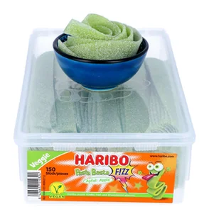 Żelki Owocowe Paski HARIBO Jabłkowe 150szt DE - Żelki - miniaturka - grafika 1