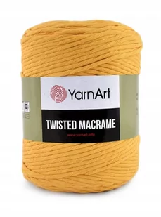 Sznurek YarnArt Twisted Macrame 764 / musztarda - Półfabrykaty do biżuterii - miniaturka - grafika 1