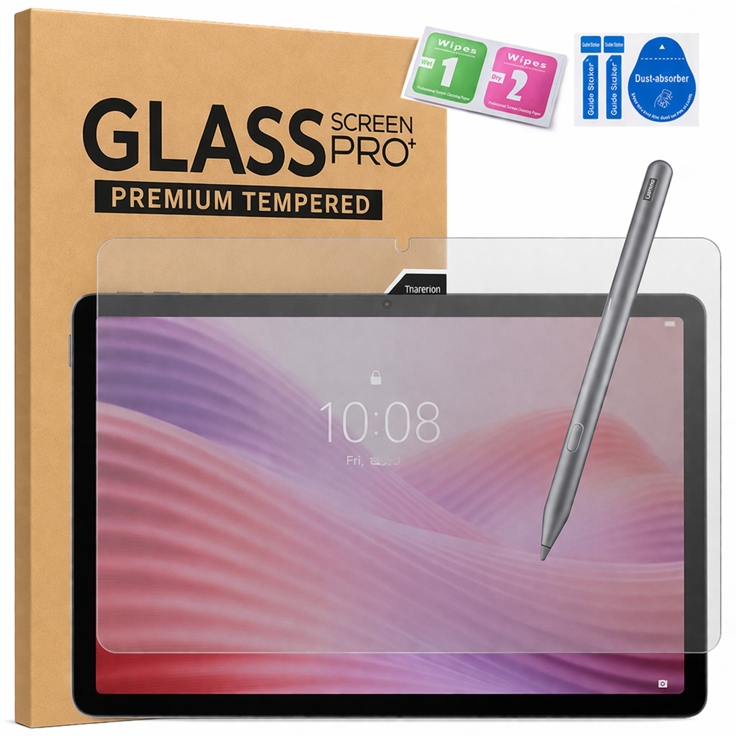 4kom.pl Szkło hartowane matowe do Lenovo Tab 10.1 2025 - ochrona ekranu 9H, pełne pokrycie, oleofobowe