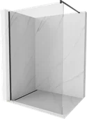 Ścianki i drzwi prysznicowe - Mexen Kioto ścianka prysznicowa Walk-in 140 x 200 cm, transparent 8 mm, czarna - 800-140-101-70-00 - miniaturka - grafika 1