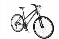 Rowery - Rower 28 Kands Maestro grafit-róż D19 Deore 3x10 - miniaturka - grafika 1