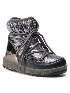 Śniegowce damskie - Moon Boot Śniegowce Jrgirl Low Nylon Premium Wp 34052300002 M Srebrny - grafika 1