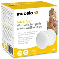 Akcesoria do karmienia - Medela WKŁADKI LAKTACYJNE WIELORAZOWE 4 SZTUKI 7612367003155 - miniaturka - grafika 1