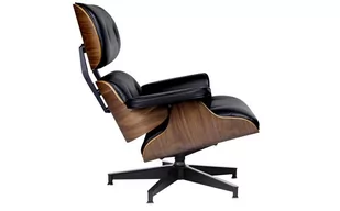 King Home Fotel LOUNGE HM PREMIUM SZEROKI czarny - orzech KH.41598 - Fotele - miniaturka - grafika 1