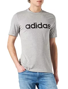adidas T-shirt męski M Lin Sj T (1 opakowanie), szary (Medium Grey Heather), L - Koszulki męskie - miniaturka - grafika 1