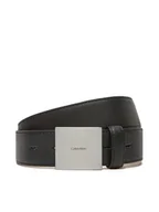 Paski - Calvin Klein Pasek Męski Plaque Buckle 35Mm LV04D7013G Czarny - miniaturka - grafika 1