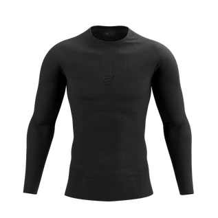 Koszulki sportowe męskie - COMPRESSPORT Koszulka termoaktywna męska ON/OFF BASE LAYER LS TOP black - grafika 1