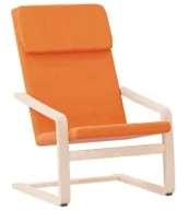 Fotele - Pomarańczowy tapicerowany fotel wypoczynkowy M4-B65 - miniaturka - grafika 1