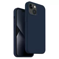 Etui i futerały do telefonów - UNIQ etui Lino iPhone 14 6,1" niebieski/marine blue - miniaturka - grafika 1