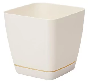 Doniczka Z Podstawką 19 Cm Toskana Kremowa 0730 - Donice - miniaturka - grafika 1