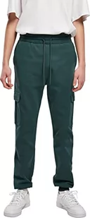 Urban Classics Spodnie dresowe męskie cargo, Butelkowy zielony, 4XL - Spodnie sportowe męskie - miniaturka - grafika 1