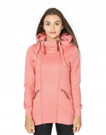 Bluzy damskie - Długa Bluza Damska Rozpinana z Kapturem 372-1 r S - miniaturka - grafika 1