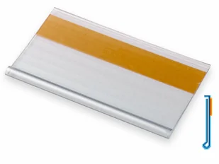 DBR 39X75 MM BEZBARWNA Z TAŚMĄ AKRYLOWĄ 12 MM - 100 SZT - Przybory szkolne - miniaturka - grafika 1