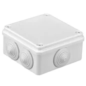 Puszki elektryczne i akcesoria - Puszka odgałęźna natynkowa z dławicami IP55 100 x 100 x 50 mm - miniaturka - grafika 1