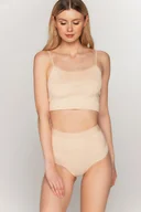 Komplety bielizny - Figi damskie modelujące z wysokim stanem Babell kod 069 beżowe  M - miniaturka - grafika 1