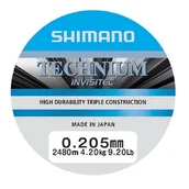 Żyłki wędkarskie - Żyłka SHIMANO Technium QP Invisitec 0.205 mm / 2480 m Szary - miniaturka - grafika 1