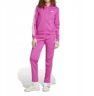 Dresy damskie - Dres damski adidas Essentials 3-Stripes różowy JD5436 M - miniaturka - grafika 1