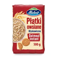 Płatki śniadaniowe i musli - Melvit Płatki owsiane błyskawiczne 500 g - miniaturka - grafika 1
