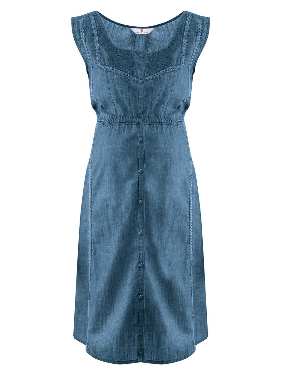 Damska sukienka ciążowa midi jeansowa Bellybutton Maternity, r.38