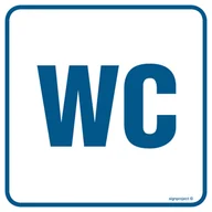 Systemy ekspozycyjne i znaki informacyjne - RA013 TOALETA 1, PN - PŁYTA PCV 1MM; (300X300MM) - miniaturka - grafika 1