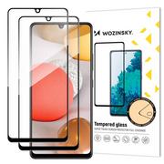 Szkła hartowane na telefon - Wozinsky zestaw 2x super wytrzymałe szkło hartowane Full Glue na cały ekran z ramką Case Friendly Samsung Galaxy A42 5G czarny hurtel-76885-0 - miniaturka - grafika 1