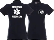 Odzież robocza - Promostars LPP - Koszulka Polo damska RATOWNIK MEDYCZNY granatowa - miniaturka - grafika 1