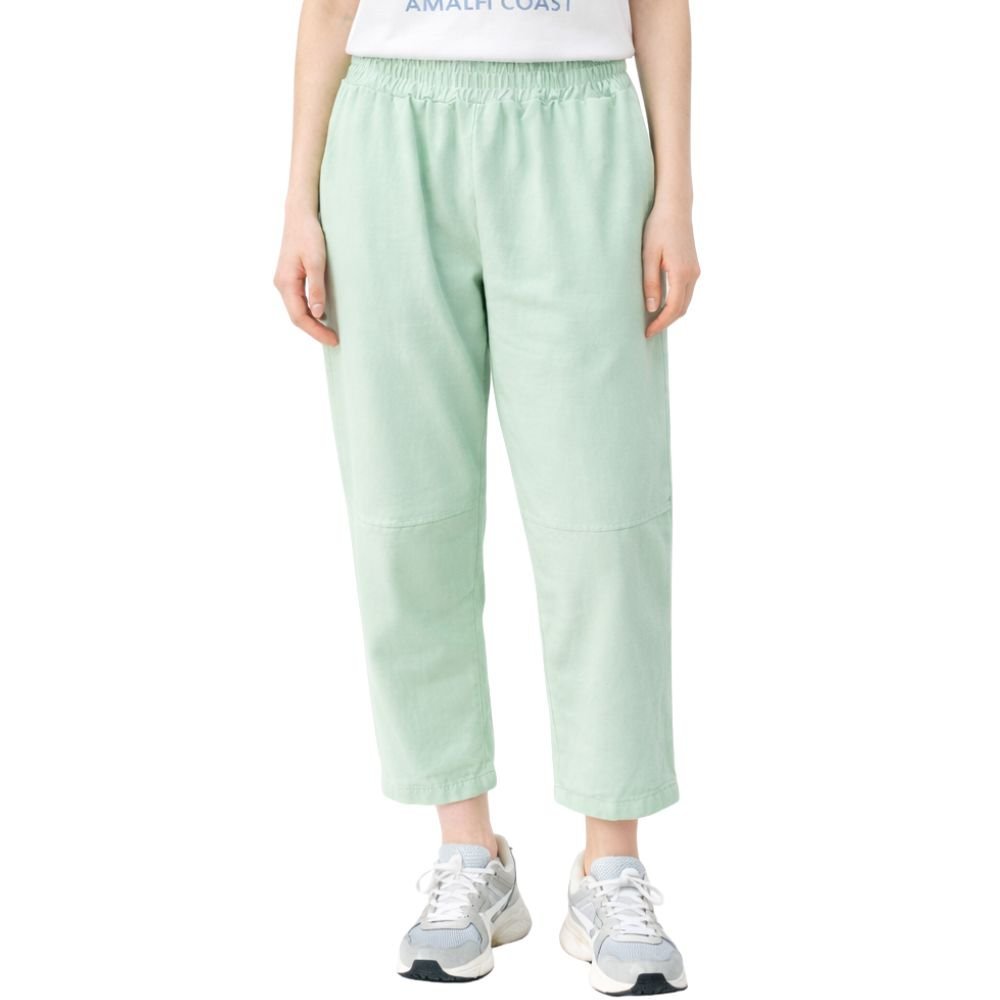 Spodnie Damskie Dresowe Włoskie Miętowe
