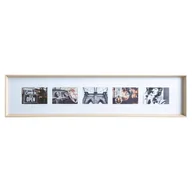 Ramki na zdjęcia - Ramka na 5 zdjęć AXEL, 22 x 97 cm, beżowa - miniaturka - grafika 1