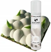 Dodatki do ciast w proszku - Barwnik spożywczy zamsz jadalny w spray biały ozdoby na tort 100ml - miniaturka - grafika 1