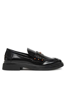 Pepe Jeans Loafersy Penny Studs PLS10427 Czarny - Półbuty damskie - miniaturka - grafika 1