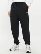 Spodnie sportowe męskie - New Balance Spodnie dresowe MP41519 Czarny Relaxed Fit - miniaturka - grafika 1