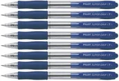 Długopisy - 8x Długopis olejowy Pilot Super Grip F - niebieski (BPGP-10R-F-L) - miniaturka - grafika 1