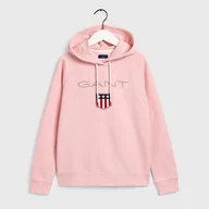 Bluzy damskie - GANT SHIELD SWEAT HOODIE - miniaturka - grafika 1
