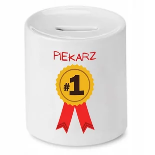 SKARBONKA DLA PIEKARZA NUMER JEDEN PREZENT z Nadrukiem ze Zdjęciem - Skarbonki - miniaturka - grafika 1