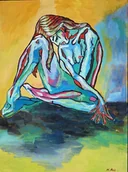 Obrazy i zdjęcia - Obraz do salonu akt naga kobieta - miniaturka - grafika 1