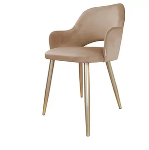 Krzesło Milano noga złota MG06 - Krzesła - miniaturka - grafika 1