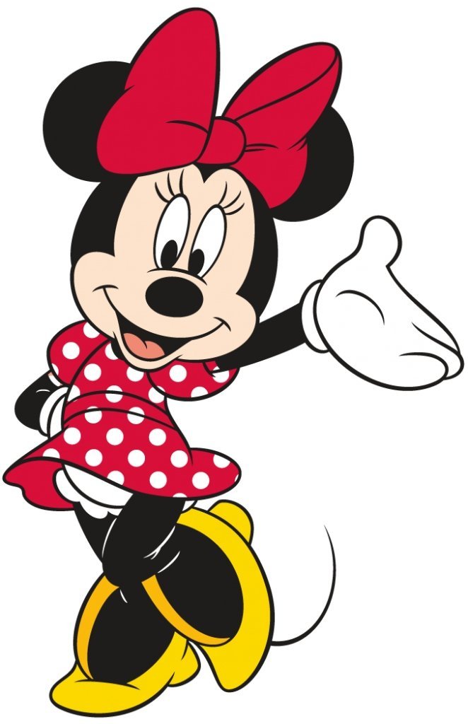 Naklejka Uv Wypukła Ozdobna DTF UV Aplikacja Myszka Minnie