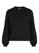 Bluzy damskie - Vila Bluza w kolorze czarnym - miniaturka - grafika 1