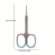 Akcesoria do paznokci - TEMU Stalowe Precyzyjne Nożyczki do Paznokci - Narzędzie do Pielęgnacji i Manicure z Ergonomiczną Rękojeścią, Wielokolorowe Opcje dla Połysku, - miniaturka - grafika 1