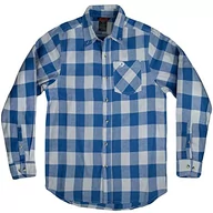 Koszule męskie - Mossy Oak Męska koszula flanelowa Buffalo Plaid (1 opakowanie), Niebieski wrzosowy Buffalo, XXL - miniaturka - grafika 1