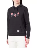 Bluzy damskie - FILA Damska bluza z kapturem Bellagio Hoody, Moonless Night, S - miniaturka - grafika 1