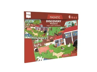 Scratch - 2 w 1 Puzzle magnetyczne i gra obserwacyjna - Farma 48 el. 3+ - Układanki dla dzieci - miniaturka - grafika 1