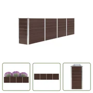 Donice - The Living Store Donica do podniesionej grządki - 320x40x77 cm - stal - brązowa - Skrzynia Do Podniesionej Grządki - miniaturka - grafika 1