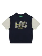 Swetry dla chłopców - United Colors Of Benetton Sweter 3BC1G10IN Granatowy Regular Fit - miniaturka - grafika 1