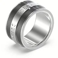 Pierścionki - Biżuteria GUESS JUMR0329JWST. Pierścionek, Kolor szary. Mężczyzna. - miniaturka - grafika 1