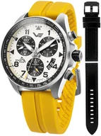 Zegarki męskie - Zegarek Vostok Europe 6S30-325A743SY Space Race White Chrono - miniaturka - grafika 1