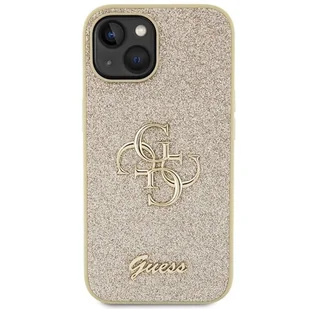 Oryginalne Etui GUESS Hardcase GUHCP15MHG4SGD do iPhone 15 PLUS (Fixed Glitter Big 4G / złoty) - Etui i futerały do telefonów - miniaturka - grafika 6
