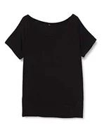 Koszulki i topy damskie - Build Your Brand Damska koszulka z wiskozy, czarny, S - miniaturka - grafika 1